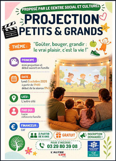 Projection à l'Autre Cité avec le CSC le 5 octobre à 17 h